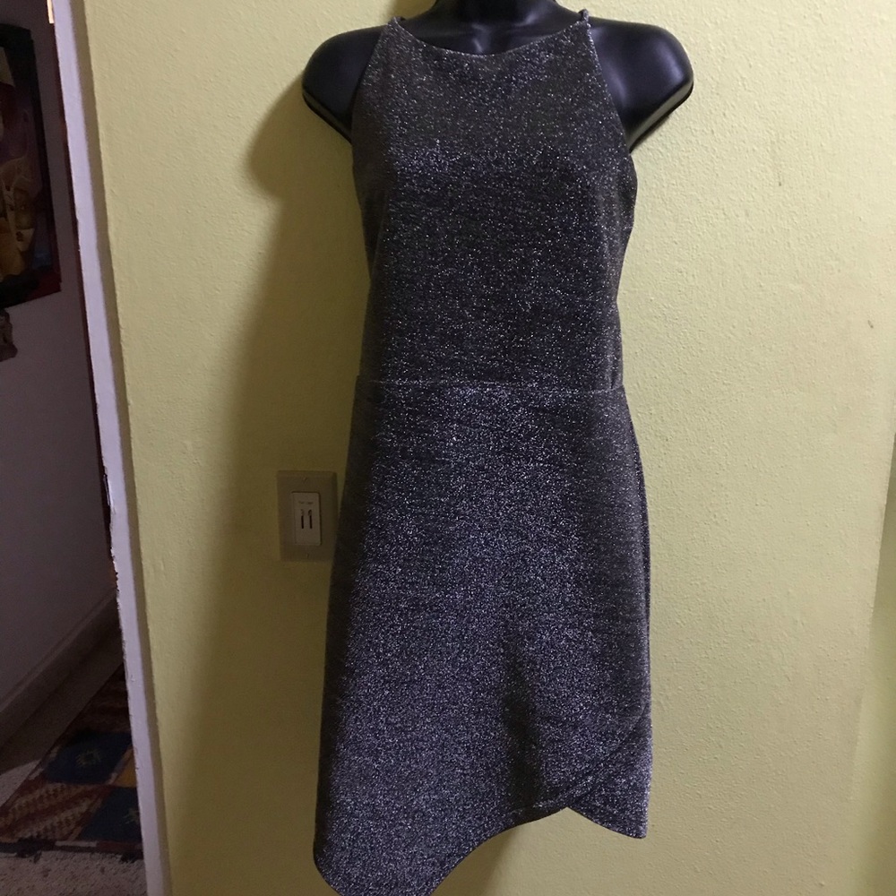 A sparkling silver and black Alice blue dress❤️